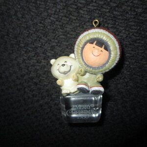Hallmark 1980 frosty friends ornament RARE